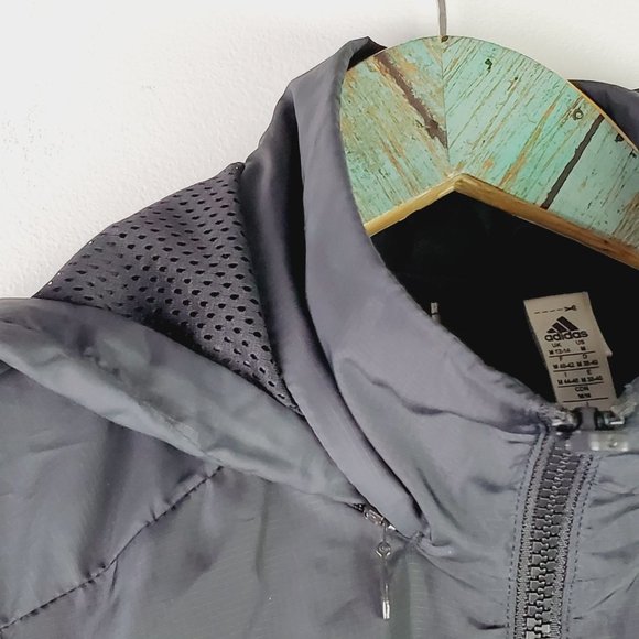 Adidas ID Soft Shell Hooded Windbreaker Pockets Drawstring Waist Med CW2280 - Picture 7 of 11